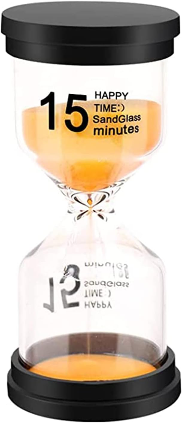 Sand Timer, Sand Timers Colorful 15 Minutes Sandglass Timer