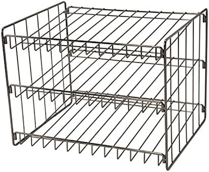 Kitchen Details 3 Tier Can Organizer | Canned Food Storage Rack | Kitchen Cabinet and Pantry Organization | Holds 36 Cans | Space Saving | Onyx