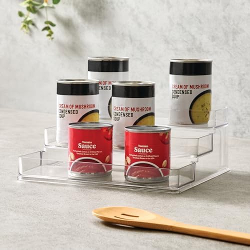 iDesign 3-Tier Spice Rack Organizer, Set of 2, Clear