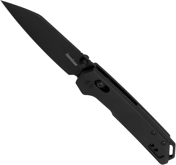 Kershaw Mini Iridium Folding Pocket Knife, 3 inch D2 Steel Blade, DuraLock, Aluminum Handle, Pocketclip