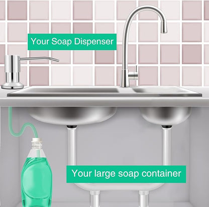 Soap Dispenser for Kitchen Sink, Built in Sink Soap Dispenser, Countertop Soap