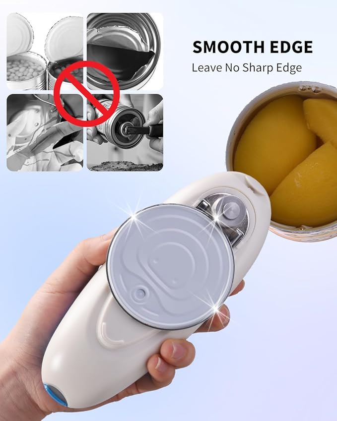 CIRCLE JOY Electric Can Opener, One-Touch Automatic Can Opening