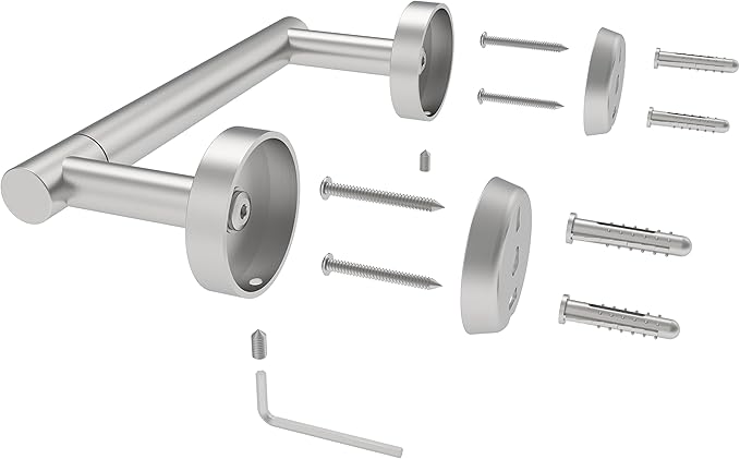 RARXTR Brushed 2 Pack Toilet Paper Holder SUS304 Stainless Steel Double Post