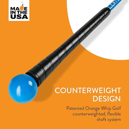 Orange Whip Golf Swing Trainer Aid Patented & Made in USA
