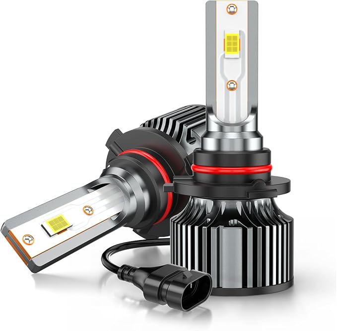 Compatible for Ford Edge High Low Beams 2007 2008 2009 2010 2015 2016 2017 2018 2019 2020 2021 2022, 6500K White Powersports Light Bulbs, Plug-n-Play, for Off-Road Use, Pack of 4