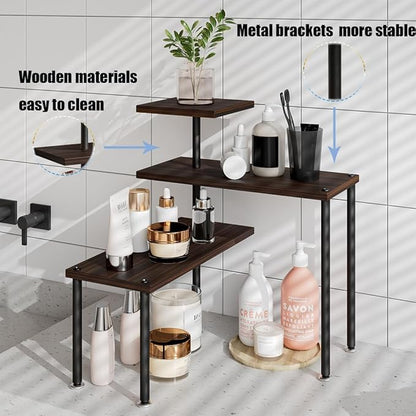 Countertop Organizer Organization 3 Tier Kitchen Corner Shelves Adjustable