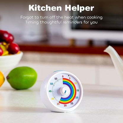 Visual Timer for Kids, 60-Minute Countdown for Classroom Office Kitchen