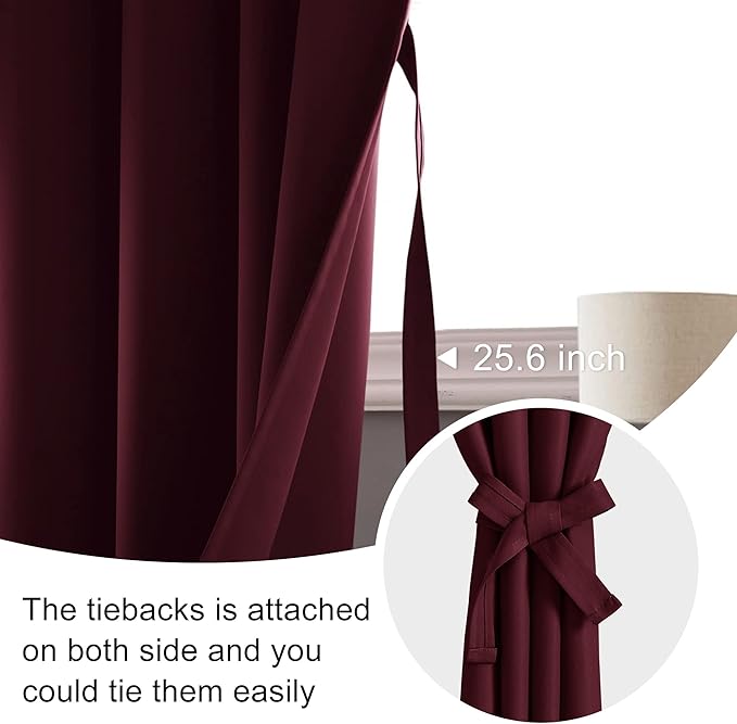 JIUZHEN Christmas Blackout Curtains