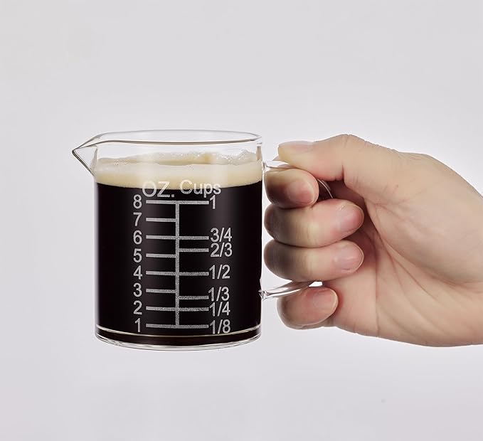 Ackers Etched Graduated Glass Measuring Cup