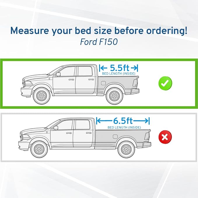 Syneticusa ER Power Retract Hard Tonneau Cover with R2 Rack Fits 2004-2026 Ford F-150 5.5' (67”) (incl. Raptor/Lightning) Truck Bed Overlanding Off Road Retractable