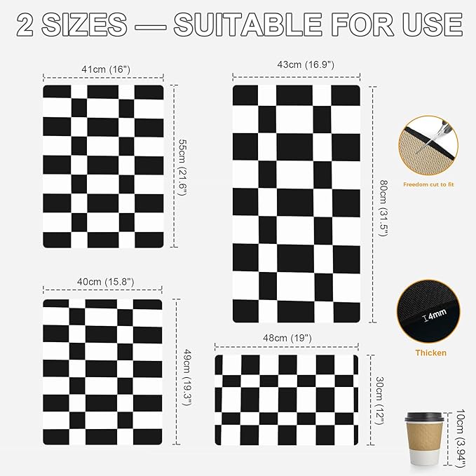 Dish Drying Mats for Kitchen Counter, Waterproof Coffee Mat for Countertop
