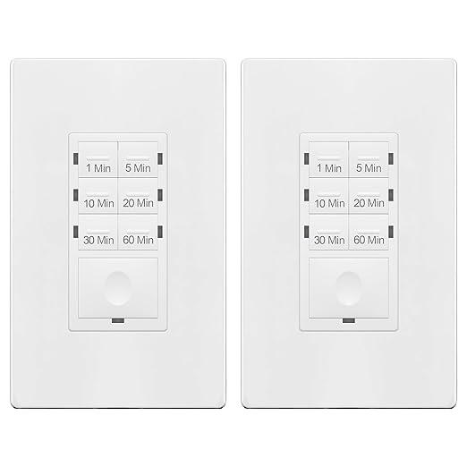 ENERLITES 1-Hour Light Switch Timer, Countdown Wall Timer