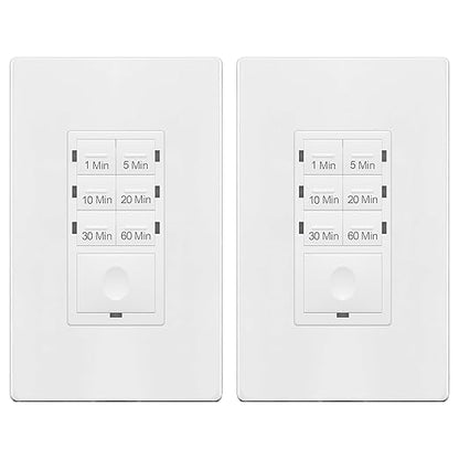 ENERLITES 1-Hour Light Switch Timer, Countdown Wall Timer