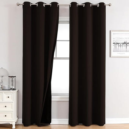 ChrisDowa 100% Blackout Curtains