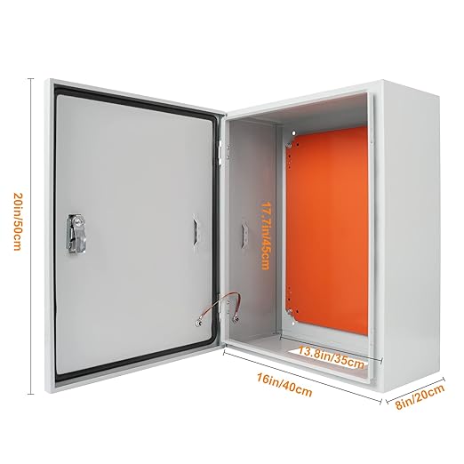 Cold Rolled Steel Electrical Box 20'' x 16'' x 8'' Indoor/Outdoor Thick