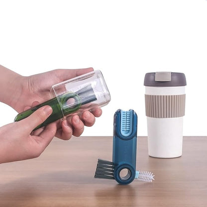 3 in 1 Cup Lid Gap Cleaning Brush Set, Mutipurpose Tiny Silicone Cup Holder