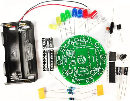 Soldering Practice Kit DIY Electronics Learning Board Shake to Spin Lucky Wheel