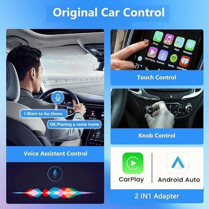 Wireless Carplay Adapter for Tank 400 2023 2024 2025, Plug and Play Car Play Wireless Adapter, 2 in 1 CarPlay Accessories, Auto Reconnect