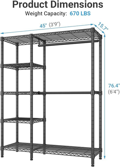 VIPEK V7C Garment Racks with Cover Portable Closets