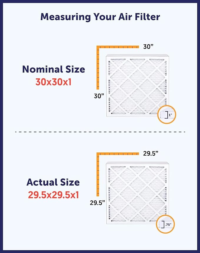 Filter King 38.5x11x1 Air Filter | 4-PACK | MERV 8 HVAC Pleated A/C Furnace