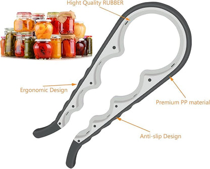 Jar Opener Bottle Opener for Weak Hands, 5 in 1 Multi-Function Can Opener