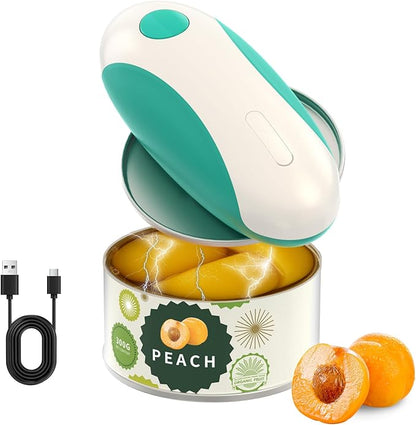 CIRCLE JOY Rechargeable Electric Can Opener, One-Touch Automatic Can Opening