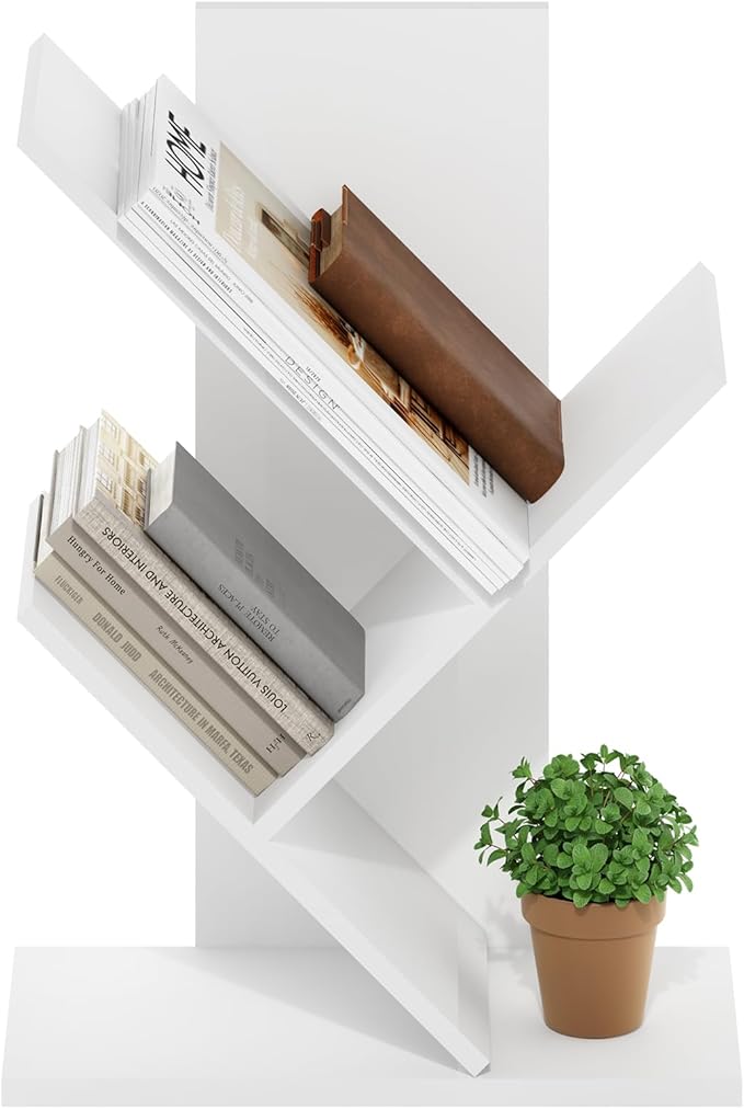 Furinno Tree Book Shelf, 3-Tier Bookshelf