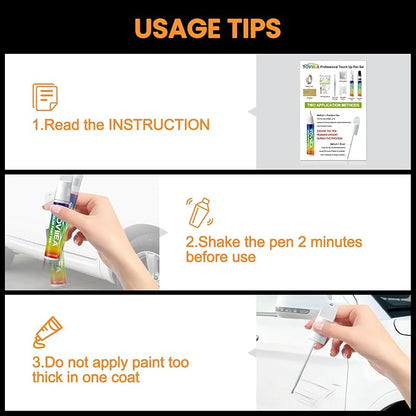 (25D)Snowflake White Pearl Mica Touch Up Paint Compatible with MAZDA,2-In-1 Car Scratch Remover Pen,Car Paint Scratch Repair Kit for Scratches,Chips & Nicks,3-PCS SET,Innovation Upgrade Version