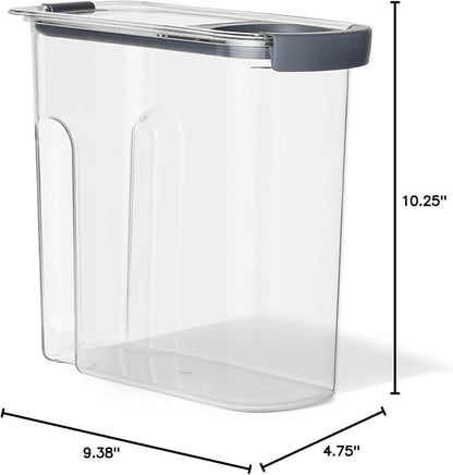 Rubbermaid Brilliance Airtight Cereal Food Storage Container, Shatterproof, BPA-Free and Dishwasher-Safe, 32oz Capacity