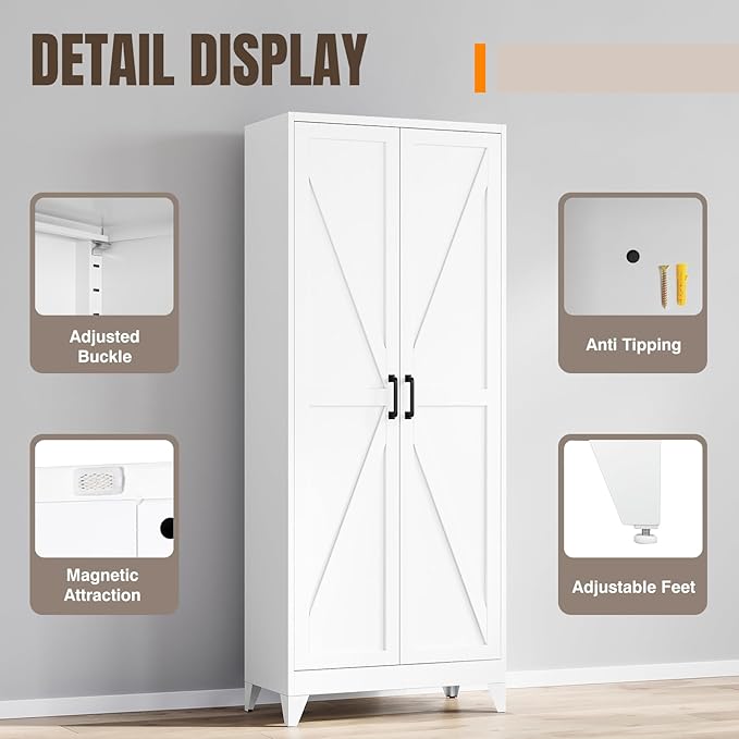 Yizosh Metal Storage Cabinet