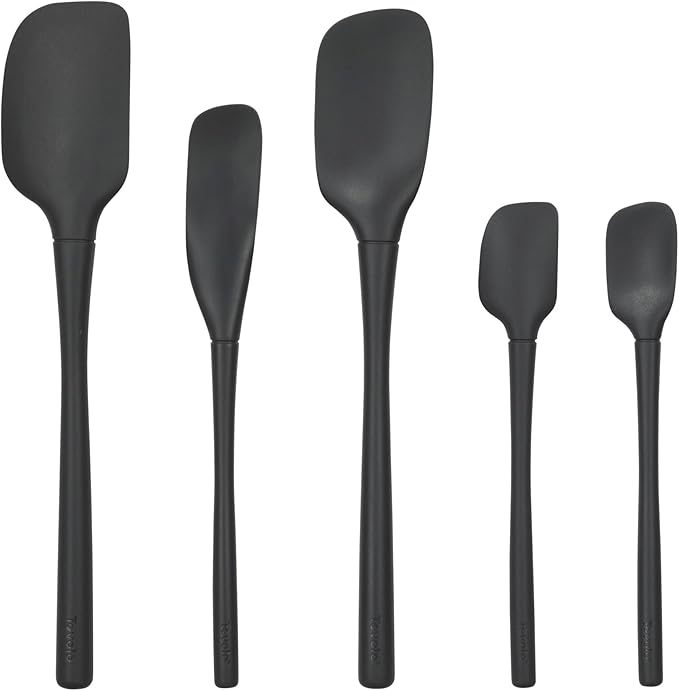 Tovolo Flex Core 5 Piece Silicone Spatula Set Heat Resistant All Silicone