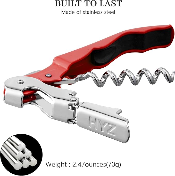 HYZ 2-Pack Wine Opener Waiter Corkscrew, Professional Wine Key