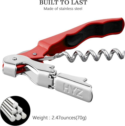 HYZ 2-Pack Wine Opener Waiter Corkscrew, Professional Wine Key