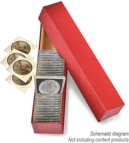 PIT66 10 PCS Coin Storage Boxs 2x2inch Coin Flip Holder for Coin Collecting Supplies Holders Commemorative Coin Collection Boxs