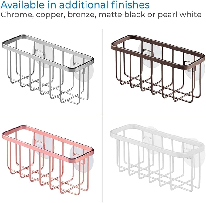 iDesign Rust-Resistant Stainless Steel Sponge Holder