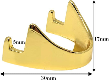 Military Challenge Coin Display Stand - Solid Metal with Anodized Finish - US Vet. Business (Gold Five-Pack)