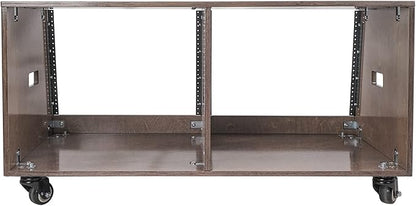 Sound Town DIY 2 x 8U Slanted Studio Rack