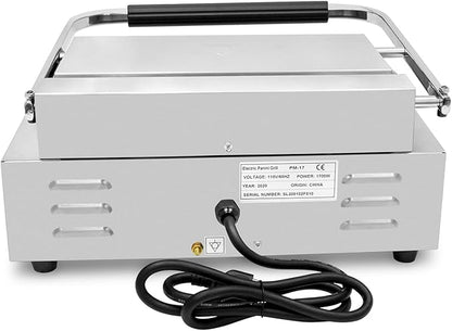 KWS PM-17 Premium 110V Electric Commercial 1700W Panini Grill