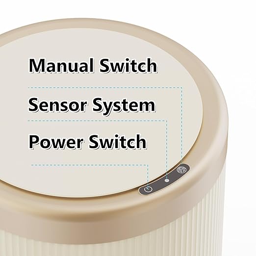 URALFA Automatic Motion Sensor Bathroom Trash Can
