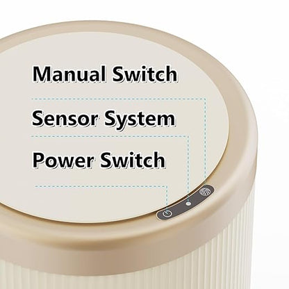 URALFA Automatic Motion Sensor Bathroom Trash Can