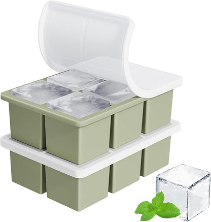 Large Ice Cube Tray for Whiskey: FDDBI Silicone Ice Cube Trays