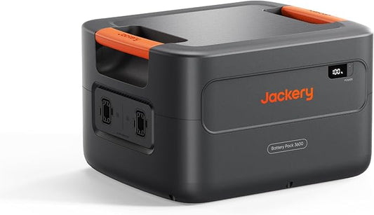 Jackery Battery Pack 3600 Extra Battery, 3584kWh LiFePO4 with 10-Year Lifespan, for HomePower 3600 Plus Portable Power Station Series, for Home Use, Emergency, Power Outages