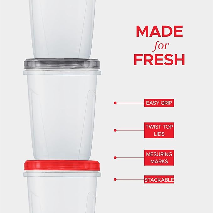 Tafura 10 Pack Leakproof Freezer Containers