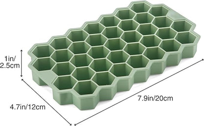 2 Pack Small Silicone Ice Cube Trays