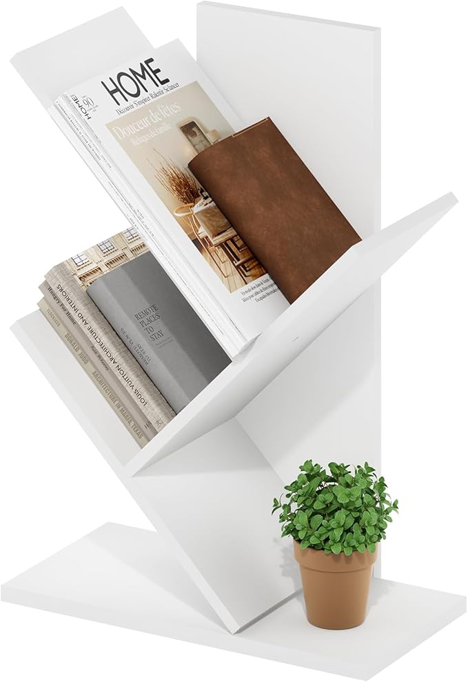 Furinno Tree Book Shelf, 3-Tier Bookshelf