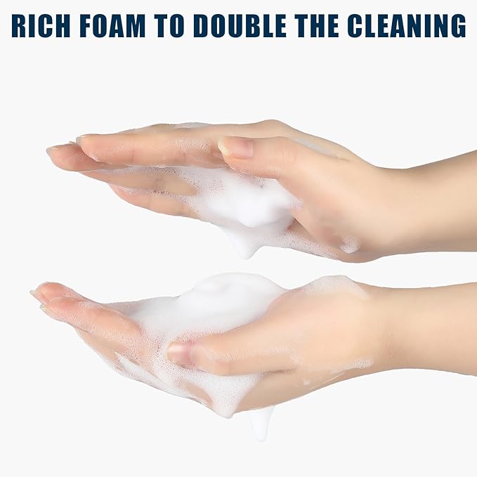 Glass Foaming Hand Soap Dispenser, 10 oz Easy Refill Glass Soap Dispenser