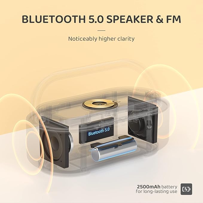 COLSUR Bluetooth Speaker Alarm Clock