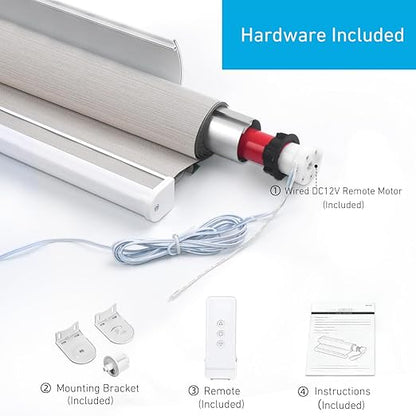 Rollerhouse DC12V EY2512 Shade Motor Electric Blind Motor Remote Control Wired