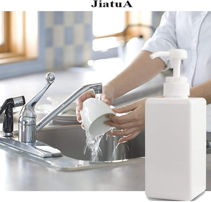 Pump Bottle, Refillable Plastic Empty Lotion Soap Dispenser Liquid Container
