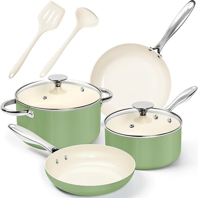 MICHELANGELO Pots and Pans Set Non Stick